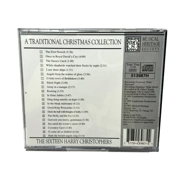 Christmas CD's The Sixteen Harry Christophers & Sheila Waltz Celtic  Traditional - Picture 5 of 5